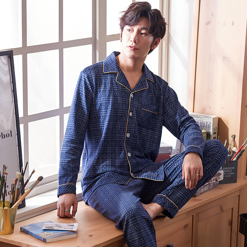 High Quality Men's Pajamas Autumn Long Sleeve