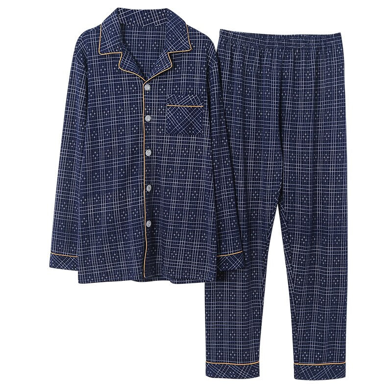 High Quality Men's Pajamas Autumn Long Sleeve