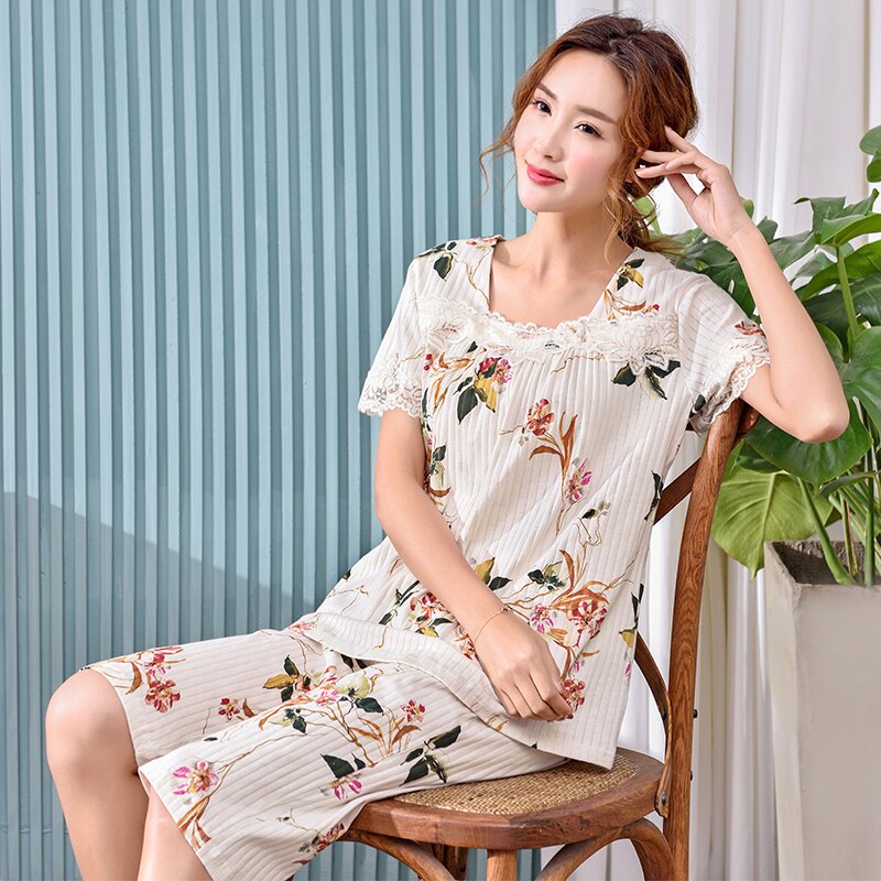 Cotton Women Pajamas Sets Summer